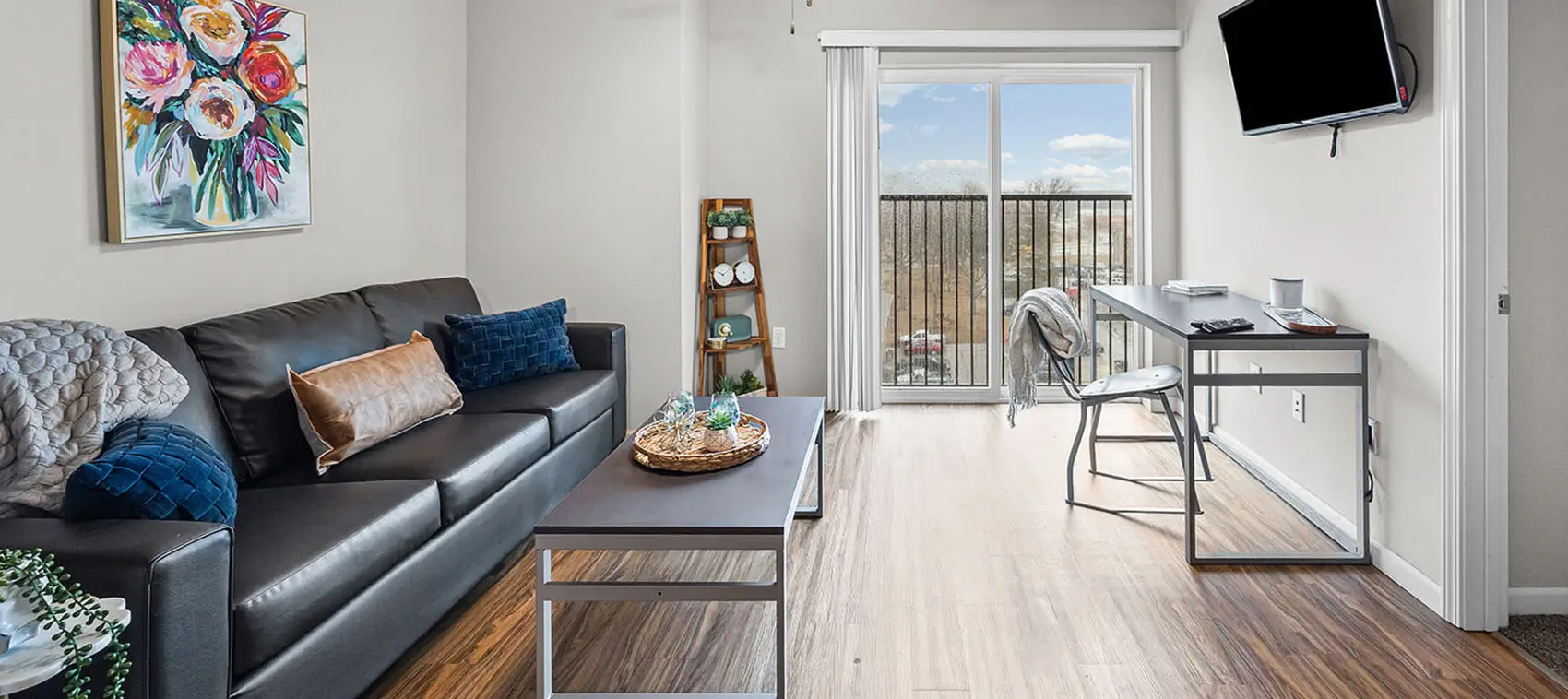 furnished living space